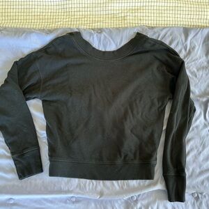 Aerie Black Crew Neck Sweater